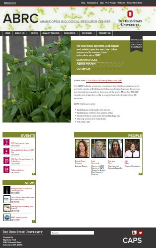 OSU Arabidopsis Bio Resource Center Web Site